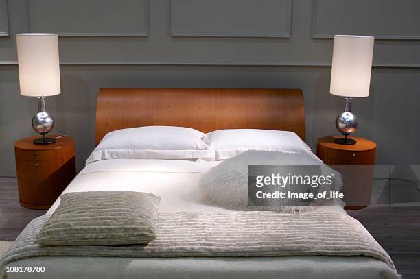 bedroom - headboard stock pictures, royalty-free photos & images