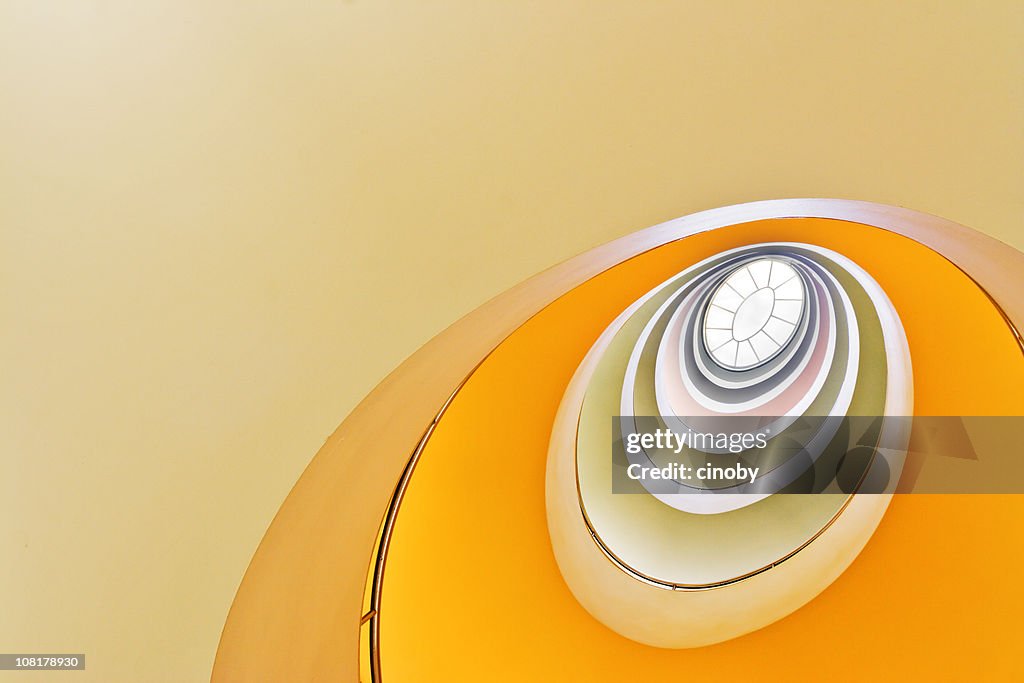 Looking up at Spiral Staircase