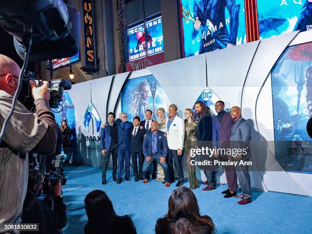 Aquaman Cast attends Premiere Of Warner Bros. Pictures' "Aquaman" at TCL Chinese Theatre on December 12, 2018 in Hollywood, California.