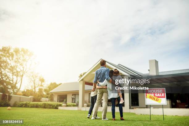 your family deserves the best - house for sale stock pictures, royalty-free photos & images