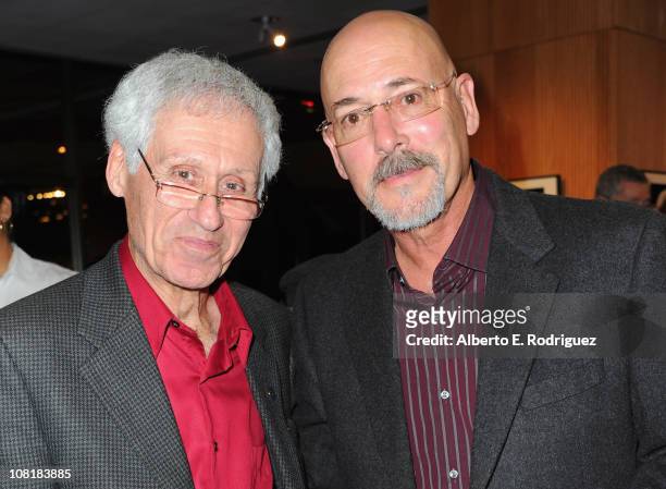 Cinematographers Woody Owens and Daniel Pearl attend the Academy of Motion Picture Arts and Sciences' Winter Exhibition opening reception on January...