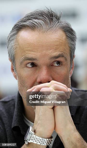 Actor Hannes Jaenicke looks on during the Success for Future Award 2011 press conference on January 20, 2011 in Munich, Germany.