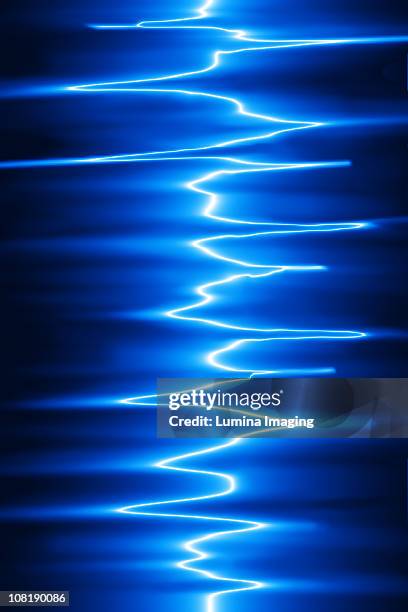 Blue Rays Wave Electronic Waves Photos and Premium High Res Pictures - Getty Images