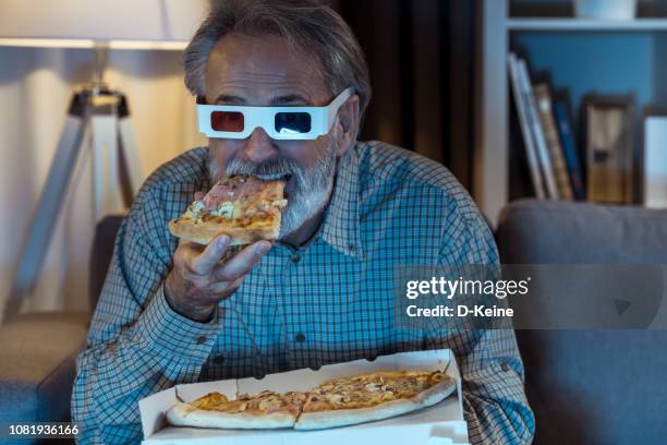 3d movie - pizza humour stock pictures, royalty-free photos & images