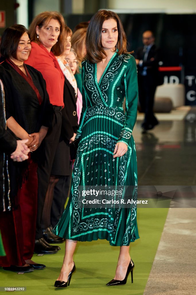 Queen Letizia Of Spain Attends The Closure Of AFAMMER International Congress