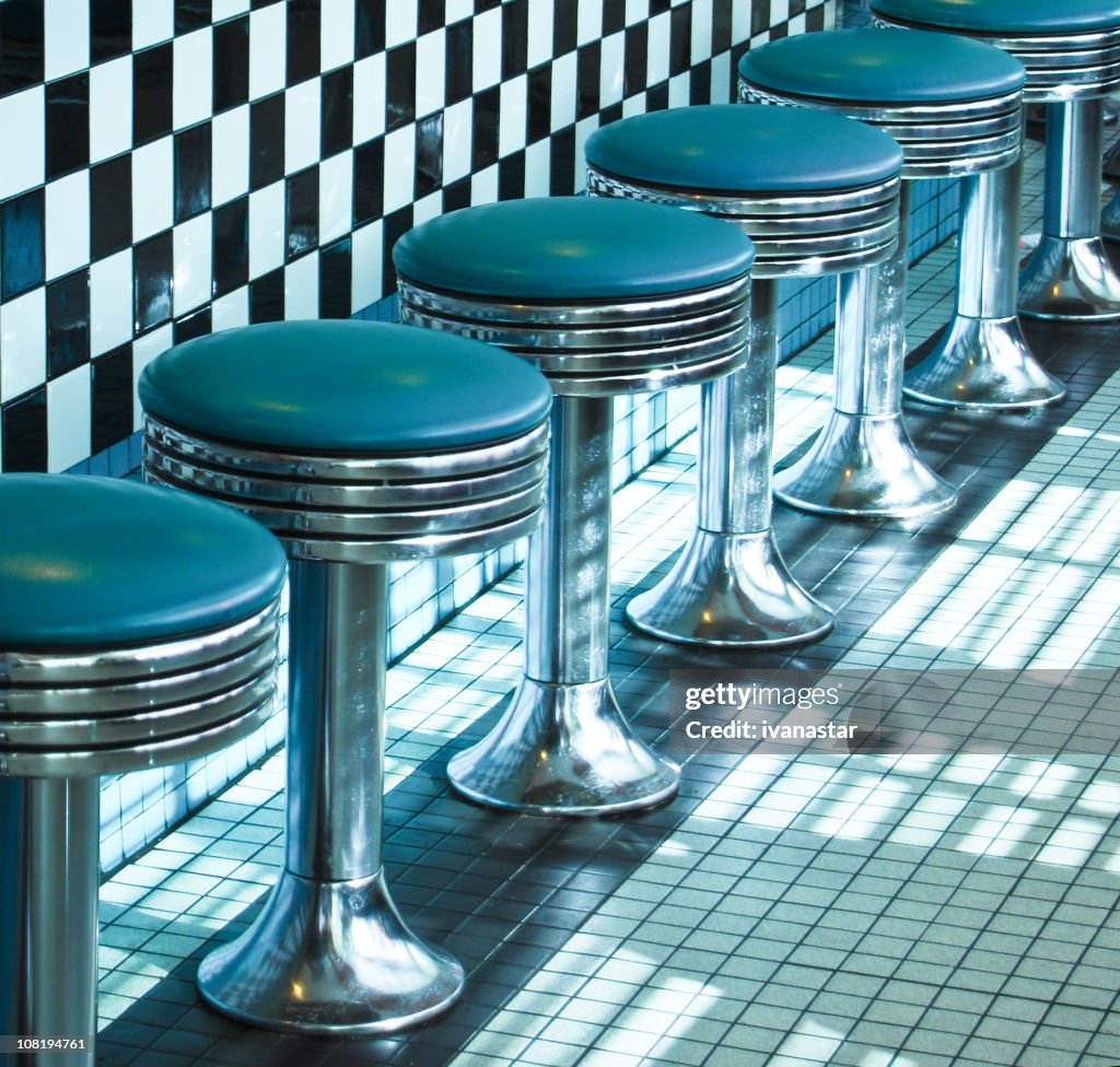 Route 66 Classic Retro Diner Stools