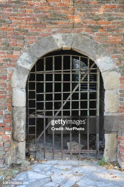 Closed sealed gate of a Bunker in the Fortress in the capital of Serbia, Belgrade, that are the old citadel with the upper and lower town and...