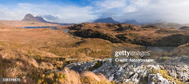 scottish highland wilderness - silentfoto heather stock pictures, royalty-free photos & images