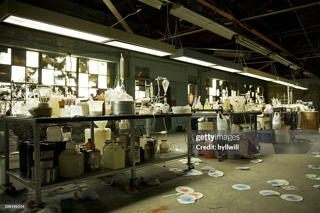 Illegal Meth Lab With Equipment Everywhere