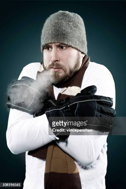 i see dead people - frozen beard stock pictures, royalty-free photos & images