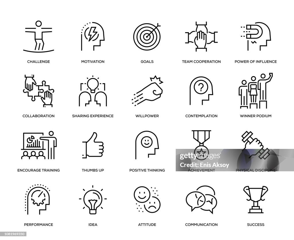 Motivation Icon Set