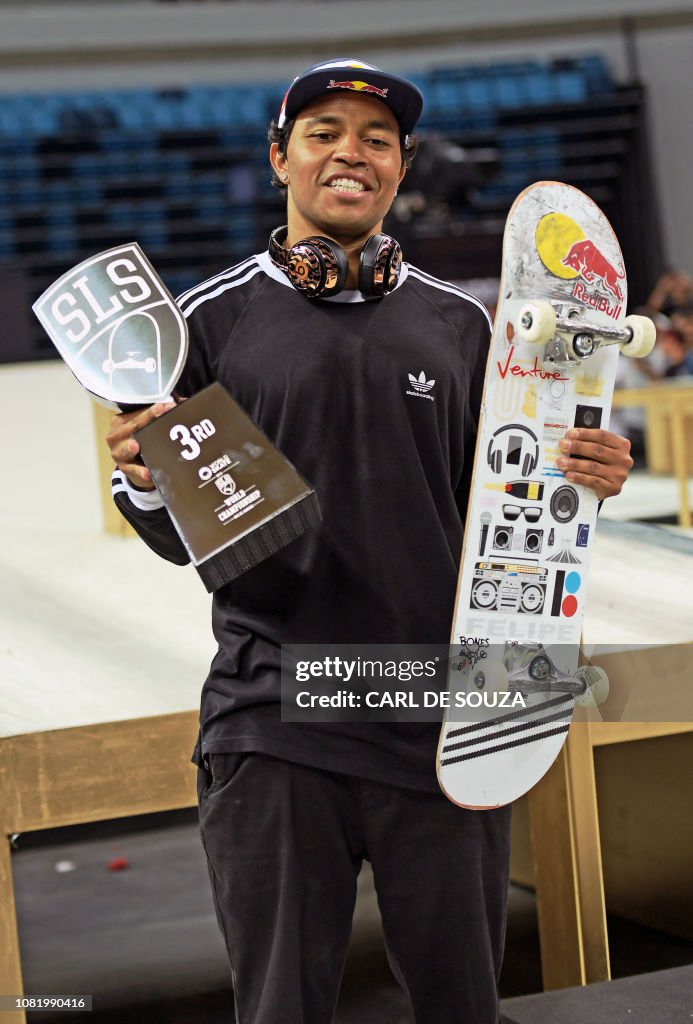 Brasiliense Felipe Gustavo compete na estreia do skate em Jogos