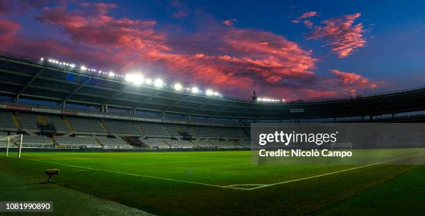 General view of stadio Olimpico Grande Torino at the end of the Coppa Italia football match between Torino FC and ACF Fiorentina. ACF Fiorentina won...