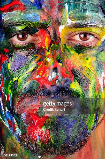 arte contemporânea - face painting imagens e fotografias de stock