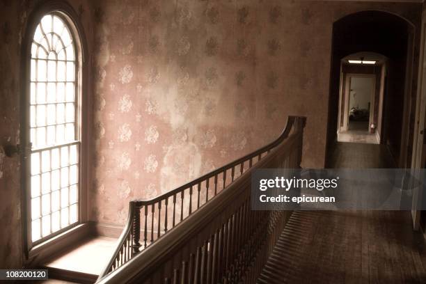 old mansion - stately home interior stock pictures, royalty-free photos & images