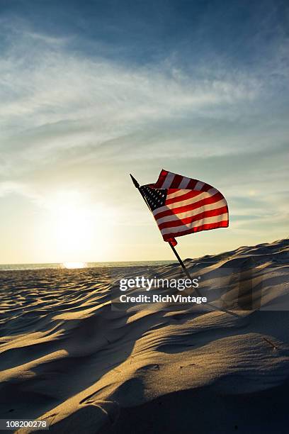 old glory - american flag beach stock pictures, royalty-free photos & images