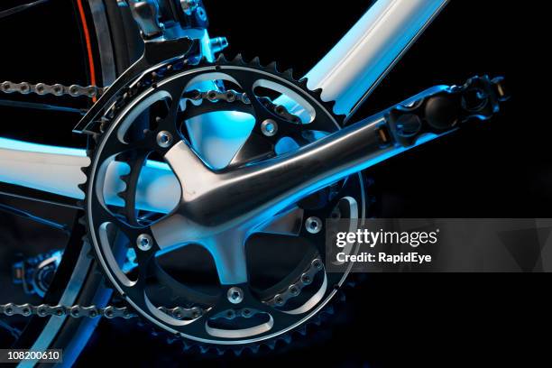 racing bike detail - bike pedal stock pictures, royalty-free photos & images