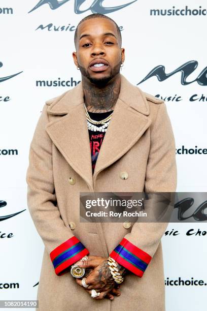 Tory Lanez visits Music Choice on December 13, 2018 in New York City.