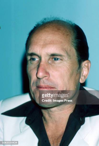 American actor Robert Duvall at the Beverly Hilton Hotel, for a Hollywood Foreign Press Association press conference, November 1983.
