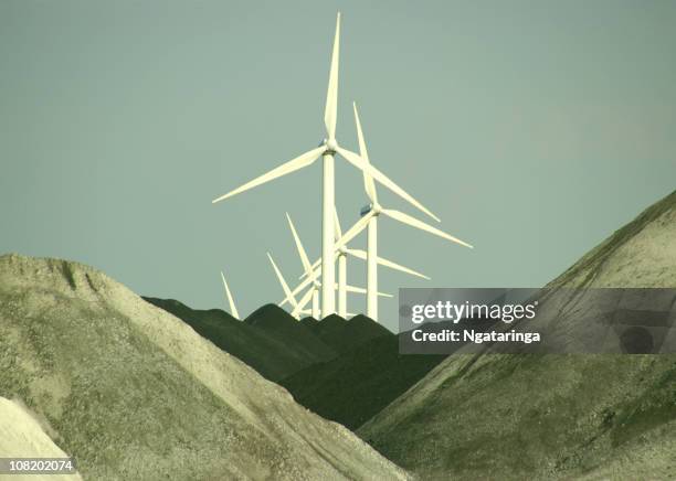 wind and coal - coal wind stockfoto's en -beelden