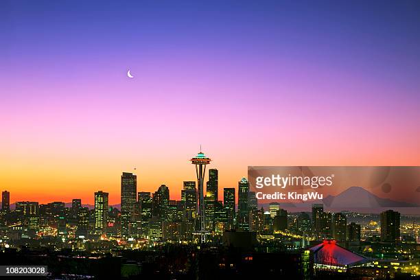 good morning america! - seattle stock pictures, royalty-free photos & images