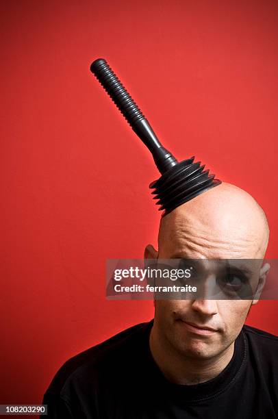 thoughtful - plunger stock pictures, royalty-free photos & images