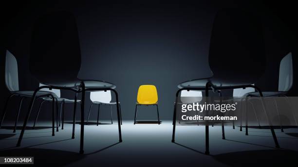 chairs in a circle - segregation stock pictures, royalty-free photos & images