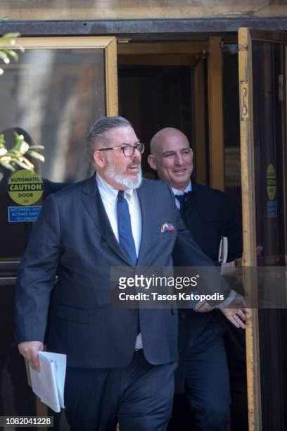 Robert Driscoll, the lawyer for Maria Butina, 30 leaves Federal Court on December 13, 2018 in Washington, DC. Alleged Russian spy Maria pleaded...