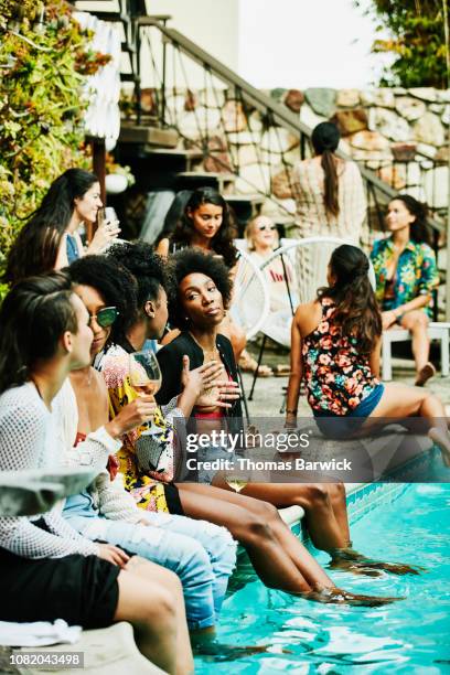 Middle Friends Pool 2,595 Pool Party Fashion Stock Photos, High-Res Pictures, and Images ...