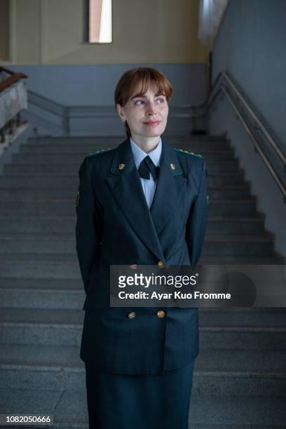 woman in uniform