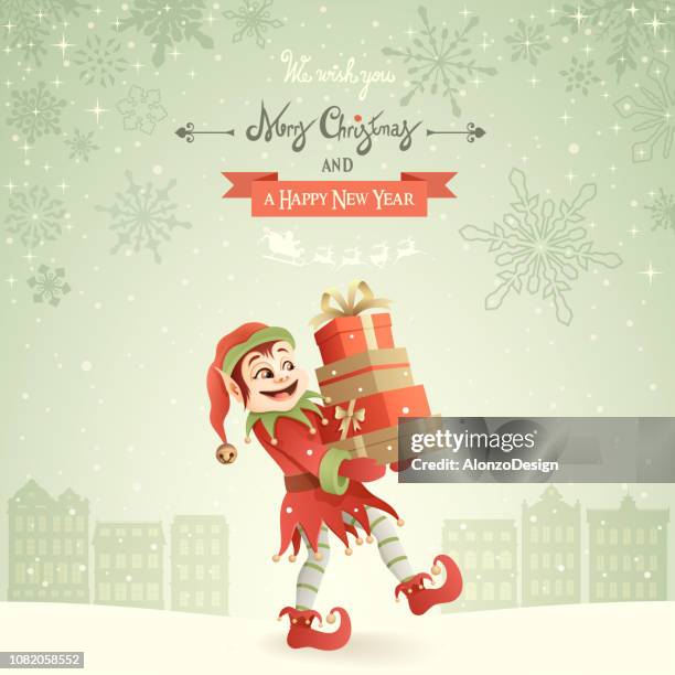 Elf Gift Border 73 Christmas Elf Border Stock Photos, High-Res Pictures, and Images ...