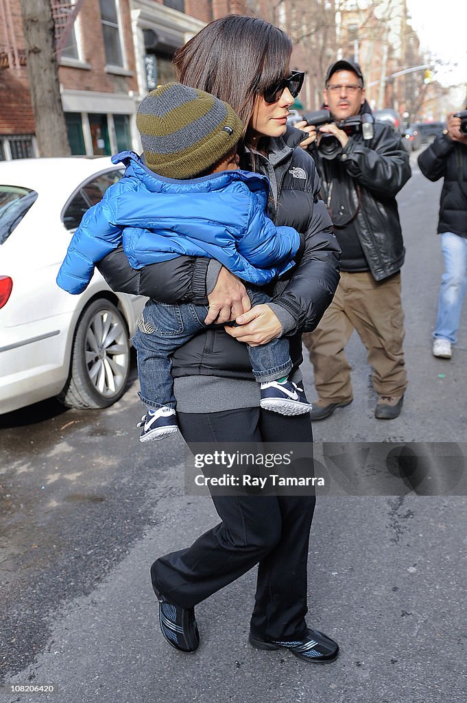 Celebrity Sightings In New York City - January 20, 2011