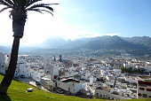 Tetouan in Northern Morocco with Rif Mountains in the background