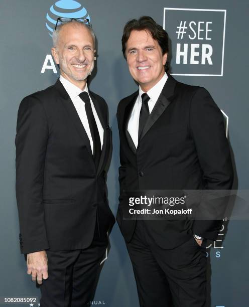 John DeLuca and Rob Marshall attend the 24th annual Critics' Choice Awards at Barker Hangar on January 13, 2019 in Santa Monica, California.