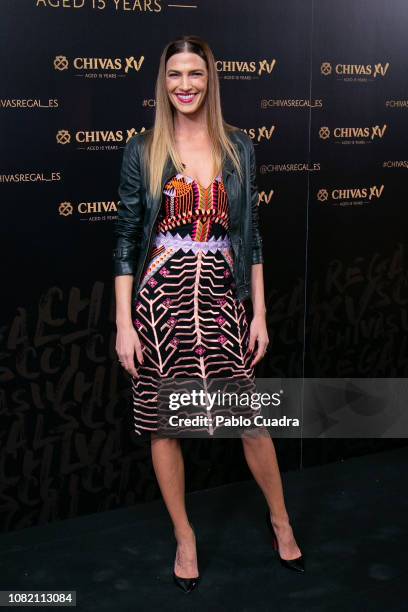 Model Laura Sanchez attends the Chivas XV presentation party at Callao Cinema on December 13, 2018 in Madrid, Spain.