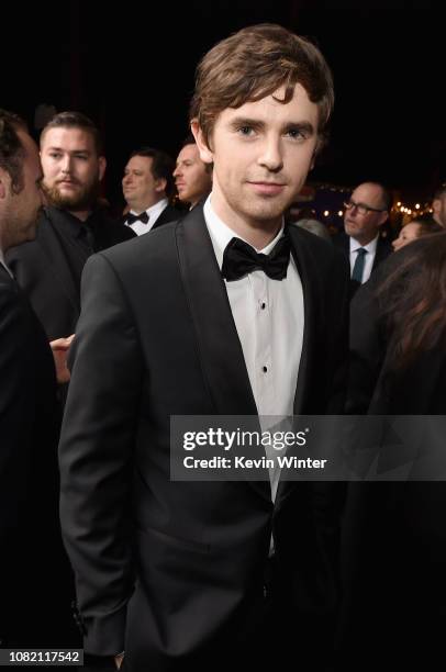 Freddie Highmore attends the 24th annual Critics' Choice Awards at Barker Hangar on January 13, 2019 in Santa Monica, California.