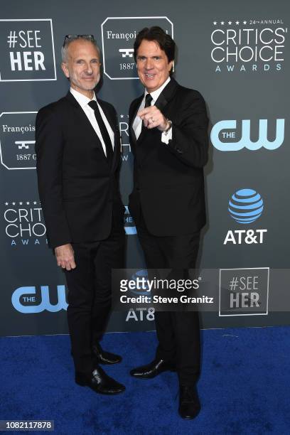 John DeLuca and Rob Marshall attend the 24th annual Critics' Choice Awards at Barker Hangar on January 13, 2019 in Santa Monica, California.