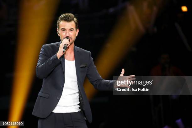 Florian Silbereisen during the television show 'Schlagerchampions - Das grosse Fest der Besten' at Velodrom on January 12, 2019 in Berlin, Germany.