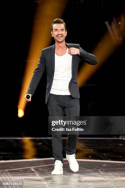 Florian Silbereisen during the television show 'Schlagerchampions - Das grosse Fest der Besten' at Velodrom on January 12, 2019 in Berlin, Germany.