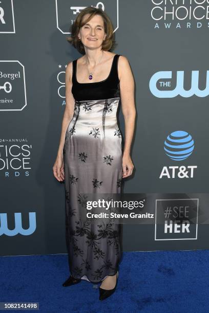 Deborah Davis attends the 24th annual Critics' Choice Awards at Barker Hangar on January 13, 2019 in Santa Monica, California.