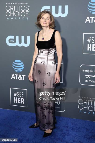 Deborah Davis attends The 24th Annual Critics' Choice Awards at Barker Hangar on January 13, 2019 in Santa Monica, California.