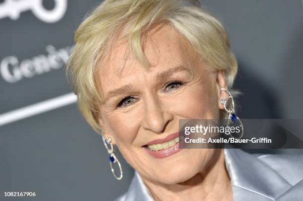 Glenn Close attends the 24th annual Critics' Choice Awards at Barker Hangar on January 13, 2019 in Santa Monica, California.