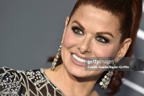 Debra Messing attends the 24th annual Critics' Choice Awards at Barker Hangar on January 13, 2019 in Santa Monica, California.