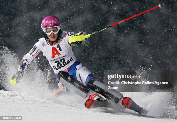 Josephine Forni of France in action during the Audi FIS Alpine Ski World Cup Women's Slalom on January 8, 2019 in Flachau Austria.