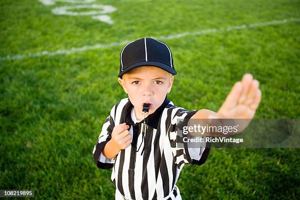 talk to the hand - referee stripes stock pictures, royalty-free photos & images