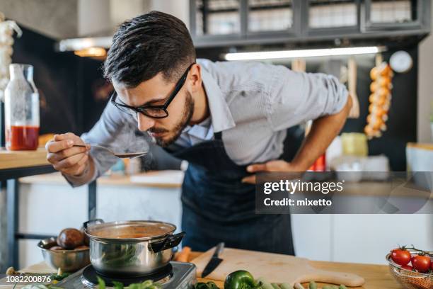 Smelling Delicious 982 Chef Smelling Food Stock Photos, High-Res Pictures, and Images ...