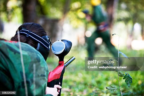 paintball player  xxl - paintball stock pictures, royalty-free photos & images