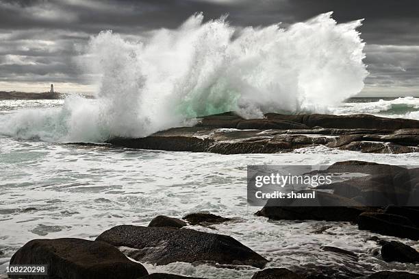 storm surf - atlantic ocean storm stock pictures, royalty-free photos & images