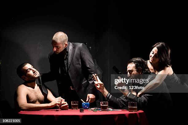 gangsters - family game night stock pictures, royalty-free photos & images