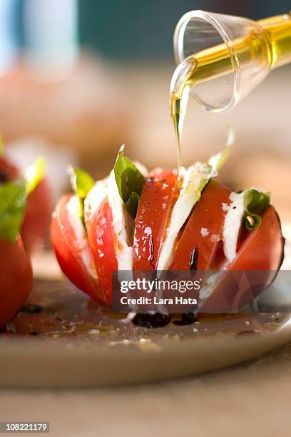 tomato - caprese stockfoto's en -beelden
